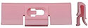 Pink Moulding Clip