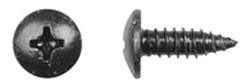 1/4" Black License Plate Screw