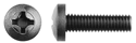 6-1.00mm Black Nylon Screw