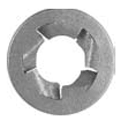 8mm Zinc Finish Push Retainer