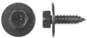 20mm, Black Finish Sems Screws