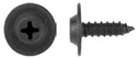 1/2" Black Trim Screw