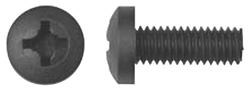 16mm Black Nylon Screw