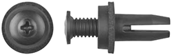 8mm Black Push Type Retainers