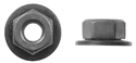 5-.80mm Black Hex Nuts