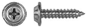 8 x 3/4" Black Finish Screw