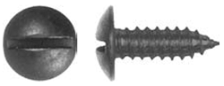 1/4" Black License Plate Screw