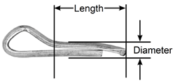 1/16 x 3/4 Cotter Pin