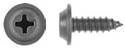 8 x 1/2" Black Finish Screw