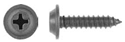 8 x 3/4"  Black Finish Screw