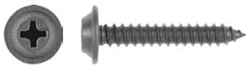 8 x 1" Black Finish Screw