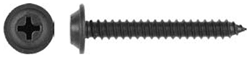 8 x 1 1/4" Black Trim Screw