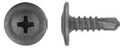 8 x 1/2" Black Finish Screw