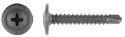 8 x 1" Black Finish Screw