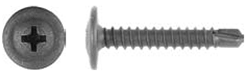 8 x 1" Black Finish Screw