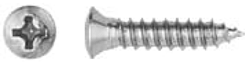 8 x 1 3/4" Chrome Screws