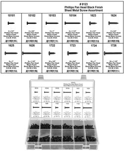 Black Screw Assortment