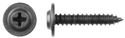 10 x 1" Black Trim Screw