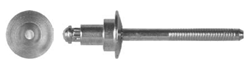 1/4" Hole, Black Steel Pop Rivet