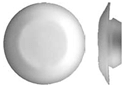 White Nylon Flush Hole Plugs