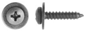 8x3/4 Black Sheet Metal Screws