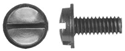 Slotted Black Nylon Screw