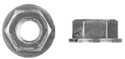 1/4 - 20 Bolt, Hex Flange Nuts